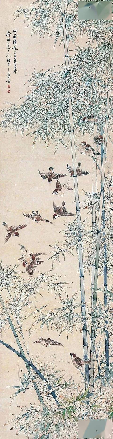 颜伯龙花鸟画艺术：工写交融下的自然之美与情感共鸣 名人名家 第90张