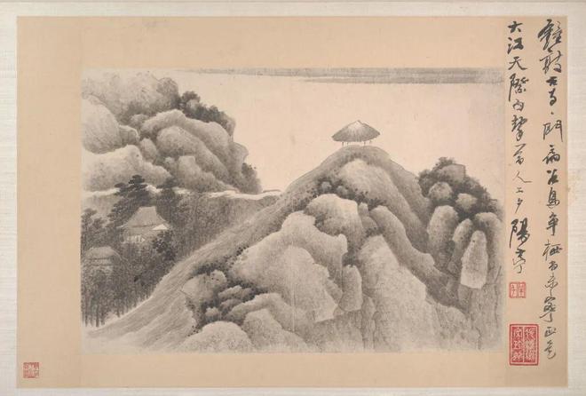 龚贤：山水十七开 名人名家 第4张