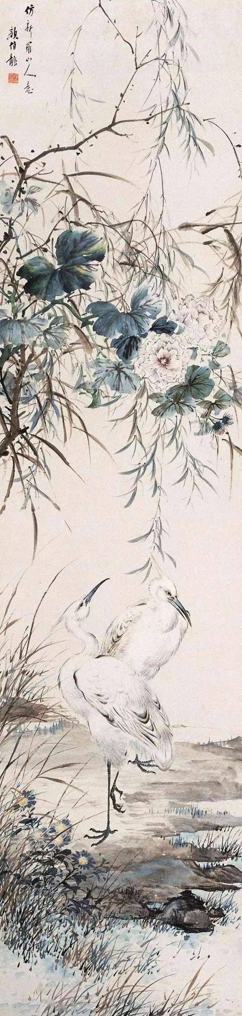 颜伯龙花鸟画艺术：工写交融下的自然之美与情感共鸣 名人名家 第79张