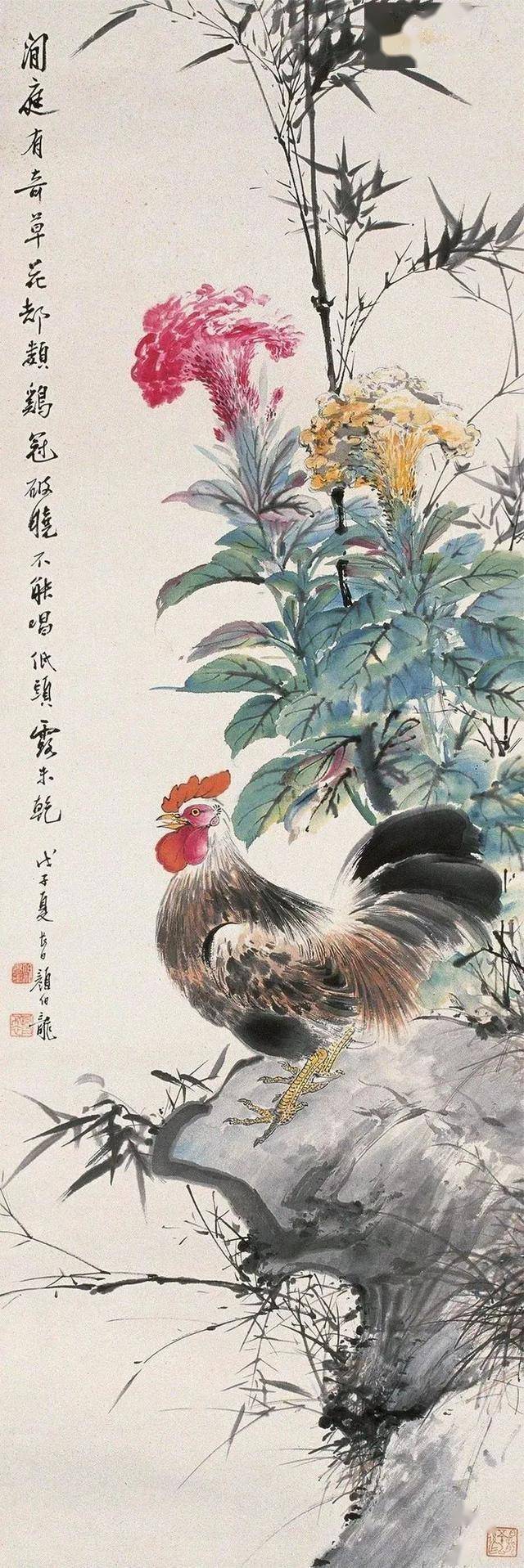 颜伯龙花鸟画艺术：工写交融下的自然之美与情感共鸣 名人名家 第44张