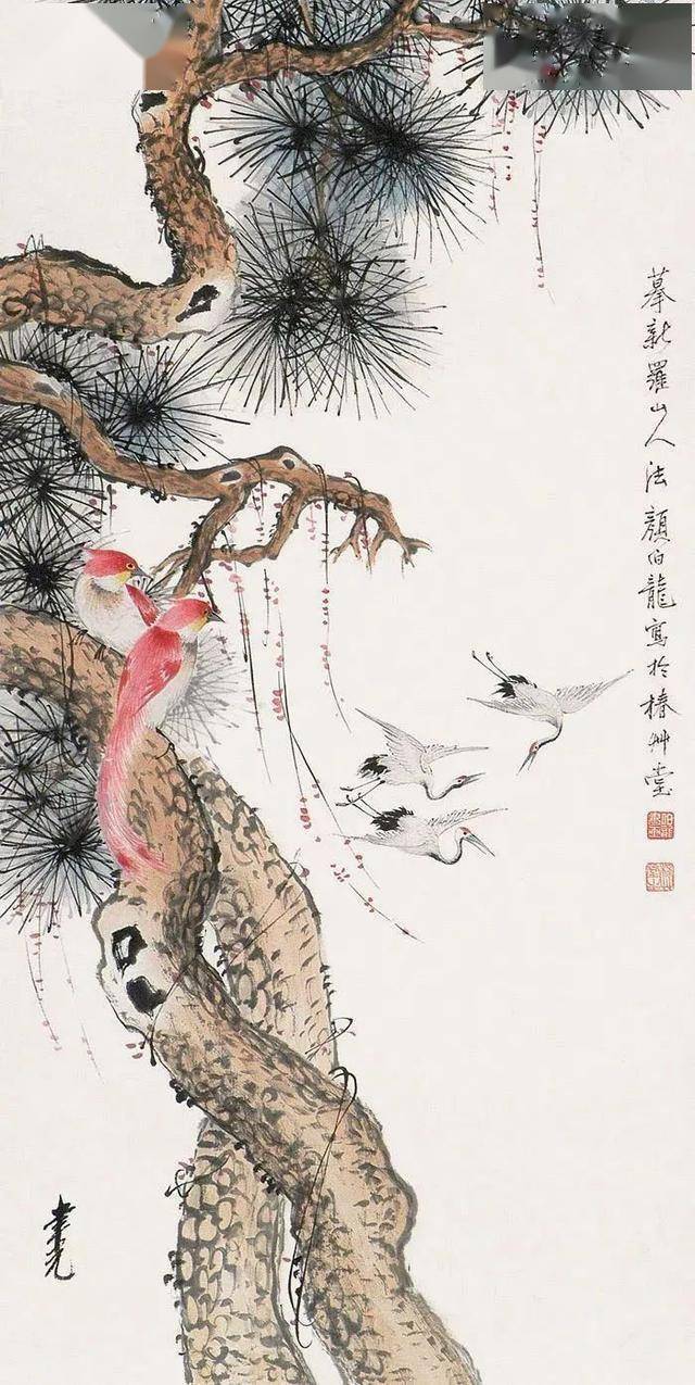 颜伯龙花鸟画艺术：工写交融下的自然之美与情感共鸣 名人名家 第22张
