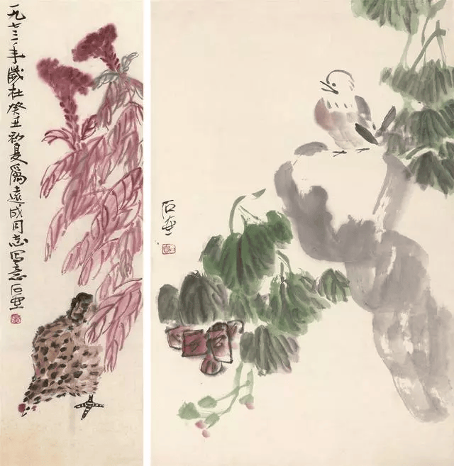 简洁孤独，陈子庄高清花鸟赏析 名人名家 第20张