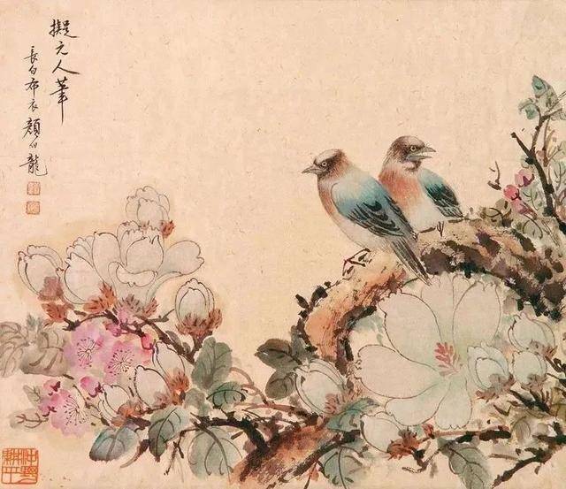 颜伯龙花鸟画艺术：工写交融下的自然之美与情感共鸣 名人名家 第29张