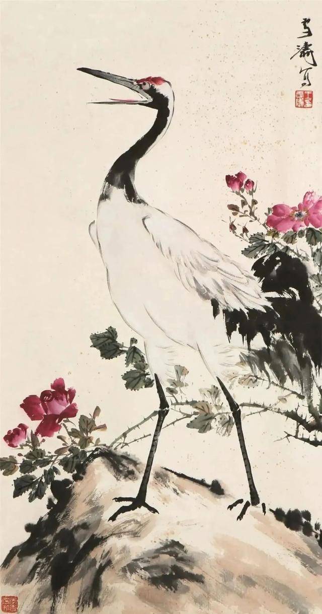 王雪涛写鹤，简简几笔，生动鲜活 名人名家 第3张