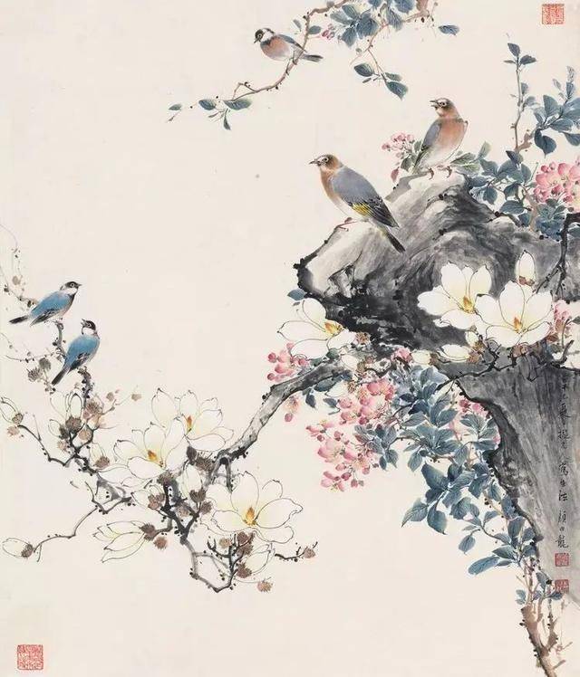 颜伯龙花鸟画艺术：工写交融下的自然之美与情感共鸣 名人名家 第50张
