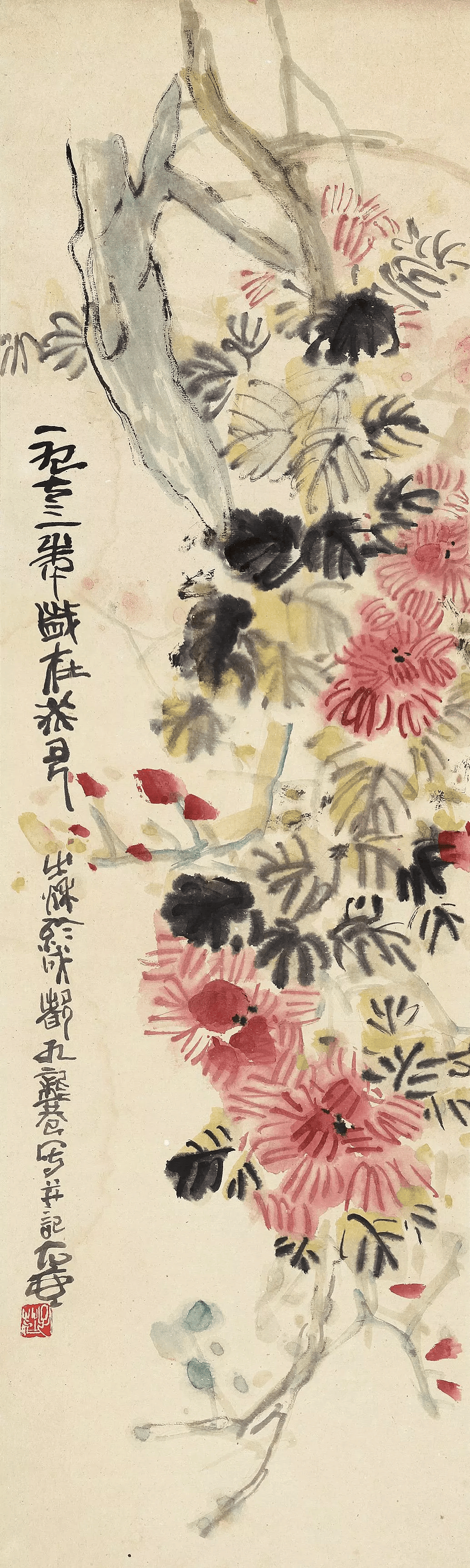 简洁孤独，陈子庄高清花鸟赏析 名人名家 第36张