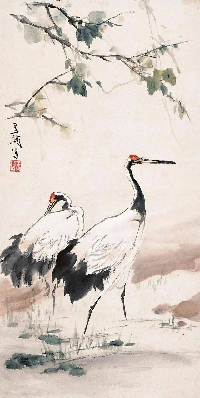 王雪涛写鹤，简简几笔，生动鲜活 名人名家 第12张