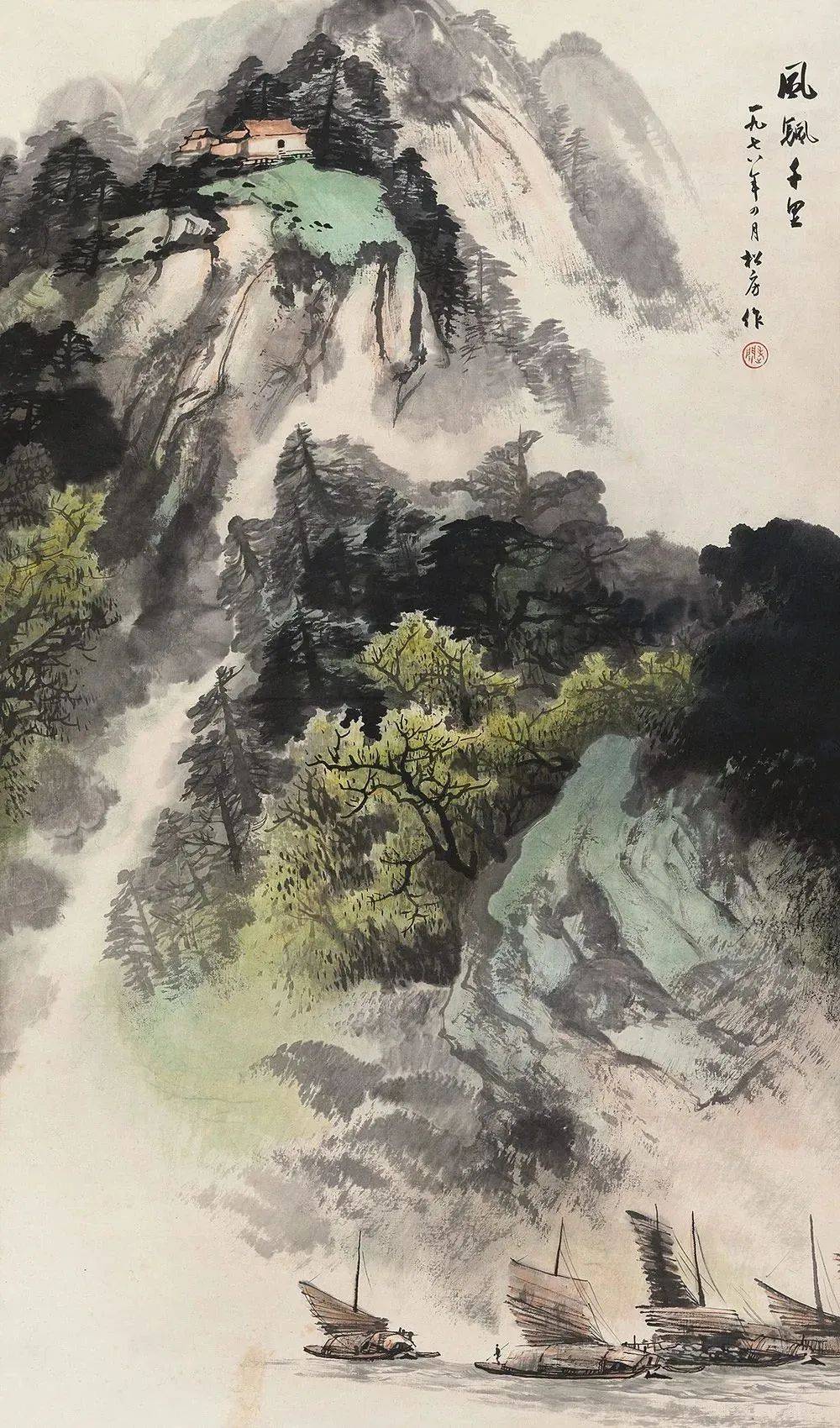 关松房的山水画，气势十足！ 名人名家 第8张