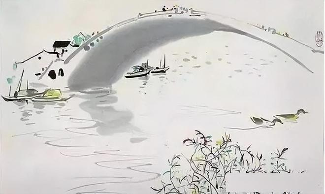 吴冠中笔下的小船，意境深远 名人名家 第16张