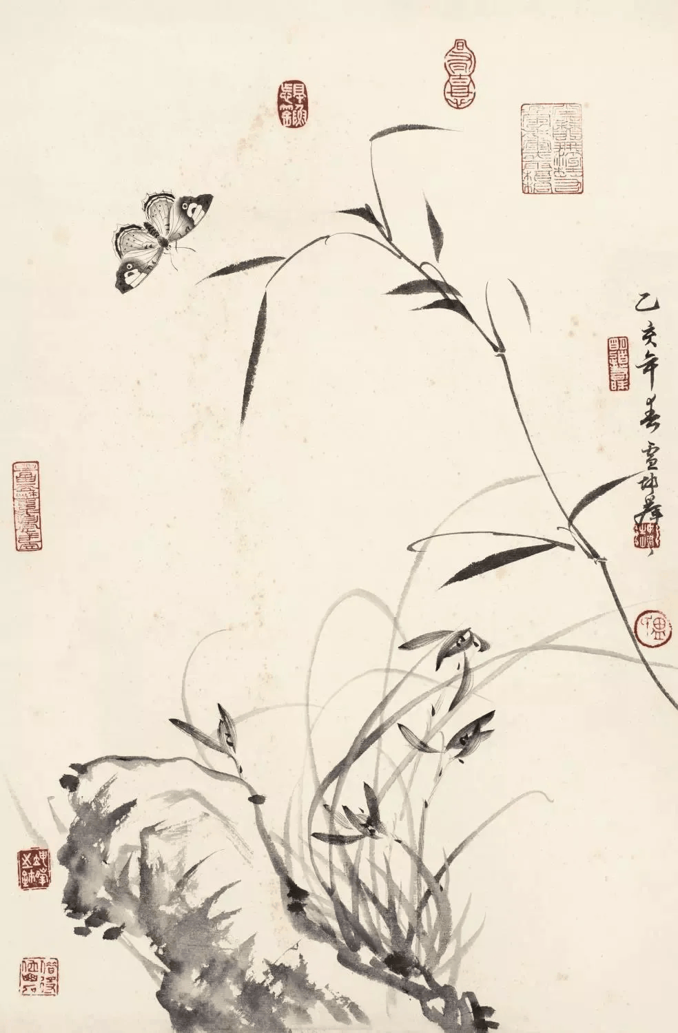 卢坤峰画兰 名人名家 第3张