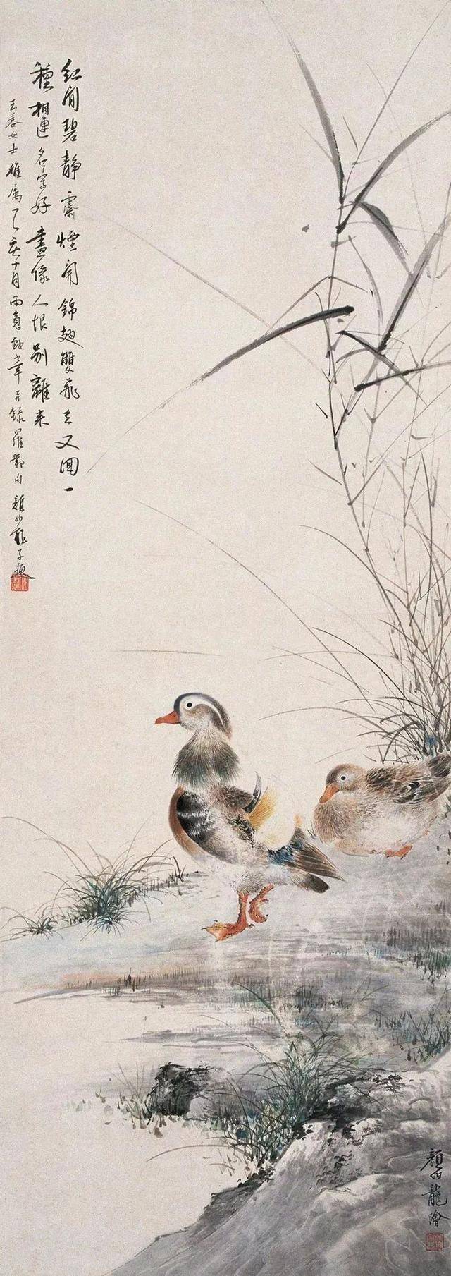 颜伯龙花鸟画艺术：工写交融下的自然之美与情感共鸣 名人名家 第33张