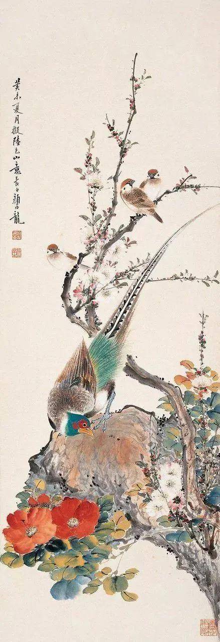 颜伯龙花鸟画艺术：工写交融下的自然之美与情感共鸣 名人名家 第46张