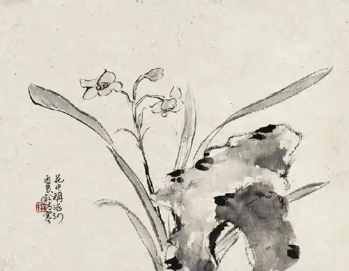 陈撰:寥寥几笔的花卉，格调超逸 名人名家 第9张