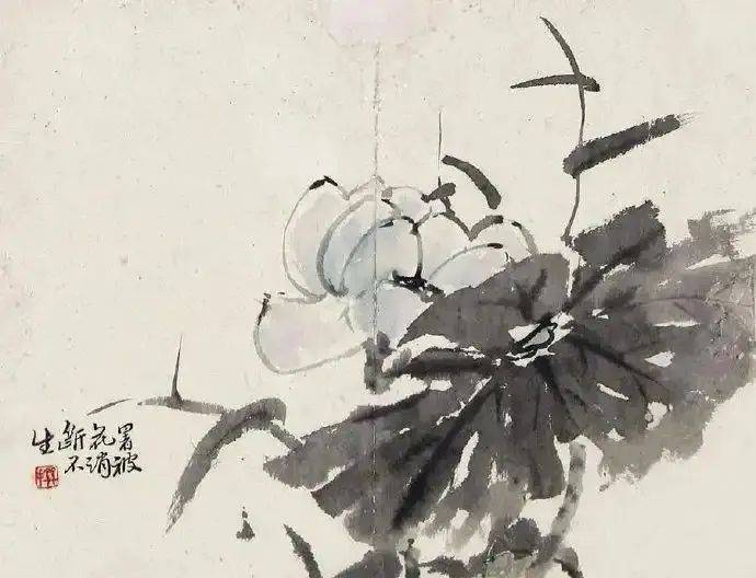 陈撰:寥寥几笔的花卉，格调超逸 名人名家 第11张
