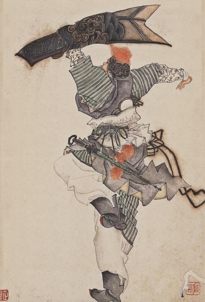 任薰：水浒人物画 名人名家 第12张