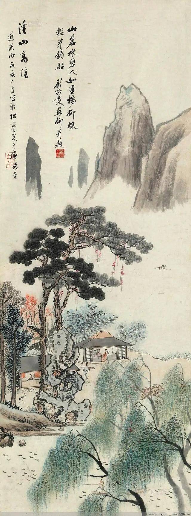 清代张崟山水画作品 名人名家 第33张