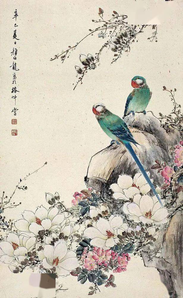 颜伯龙花鸟画艺术：工写交融下的自然之美与情感共鸣 名人名家 第26张
