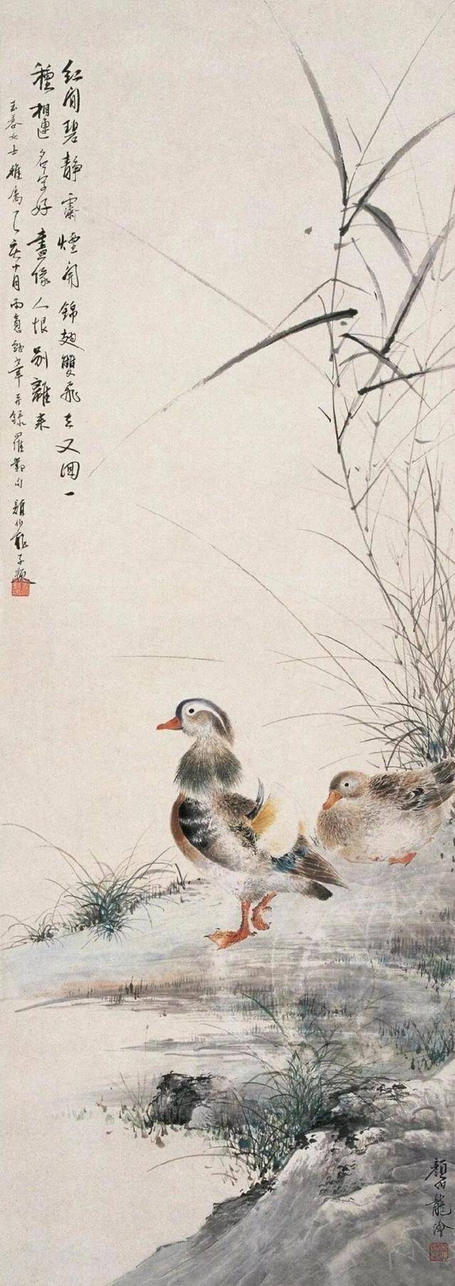 颜伯龙花鸟画艺术：工写交融下的自然之美与情感共鸣 名人名家 第97张