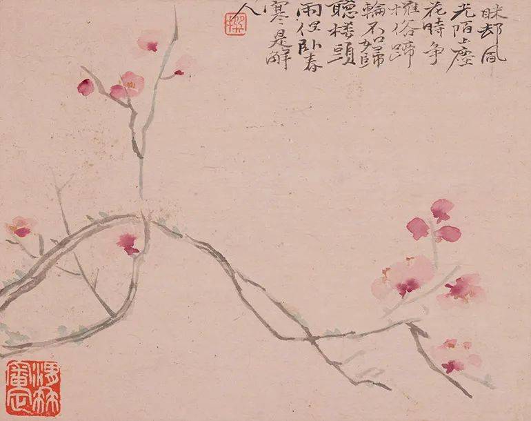 陈撰:寥寥几笔的花卉，格调超逸 名人名家 第19张