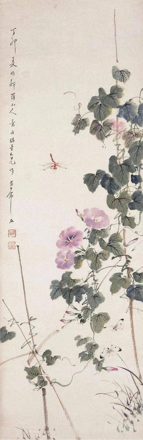 颜伯龙花鸟画艺术：工写交融下的自然之美与情感共鸣 名人名家 第65张