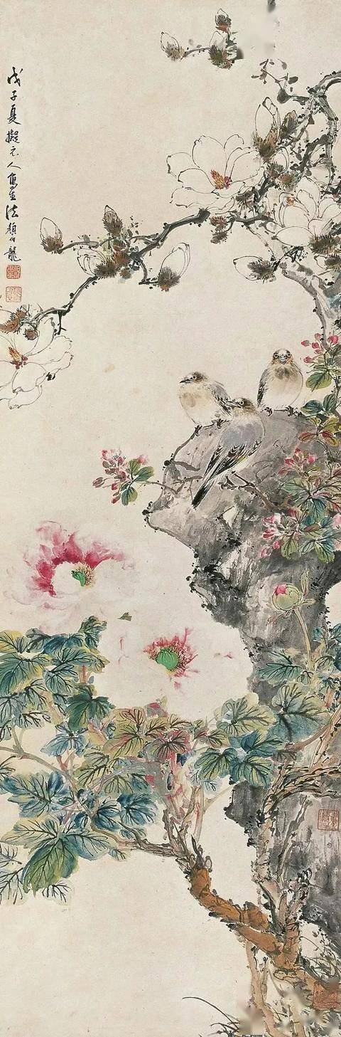 颜伯龙花鸟画艺术：工写交融下的自然之美与情感共鸣 名人名家 第49张