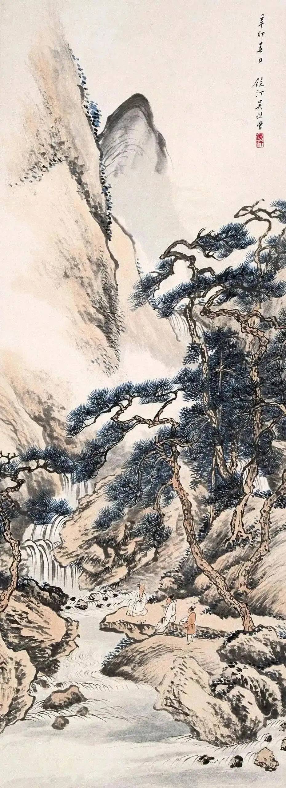 清新雅致,意境幽远的吴镜汀先生山水画作品 名人名家 第2张