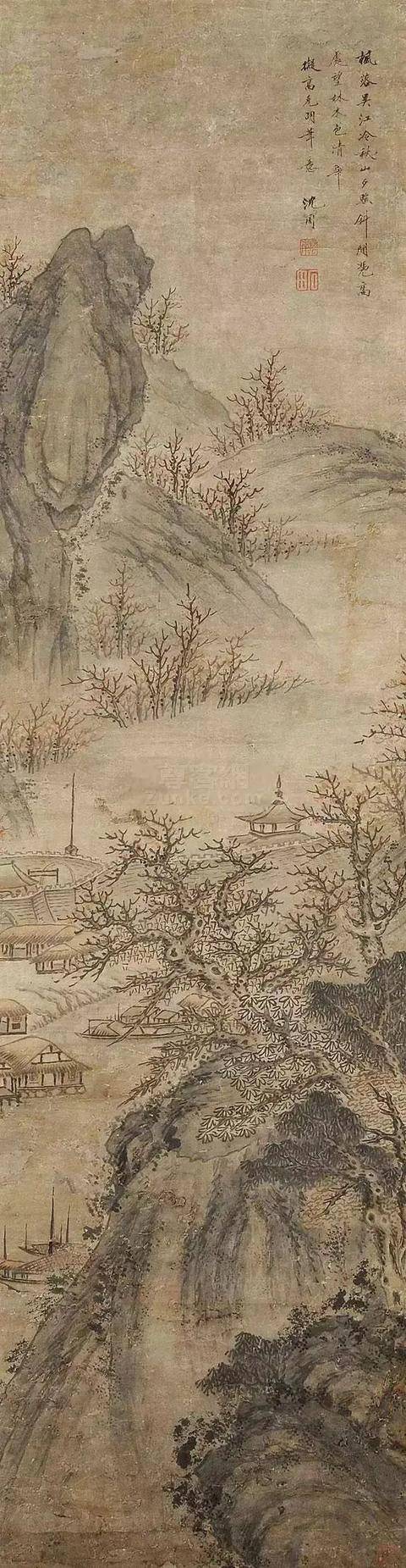 沈周山水画：明代文人画风的典范 名人名家 第44张