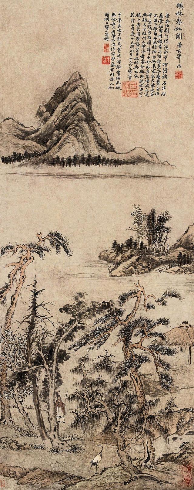 笔情茂密、气势跌宕︱清代方士庶山水画作品 名人名家 第18张