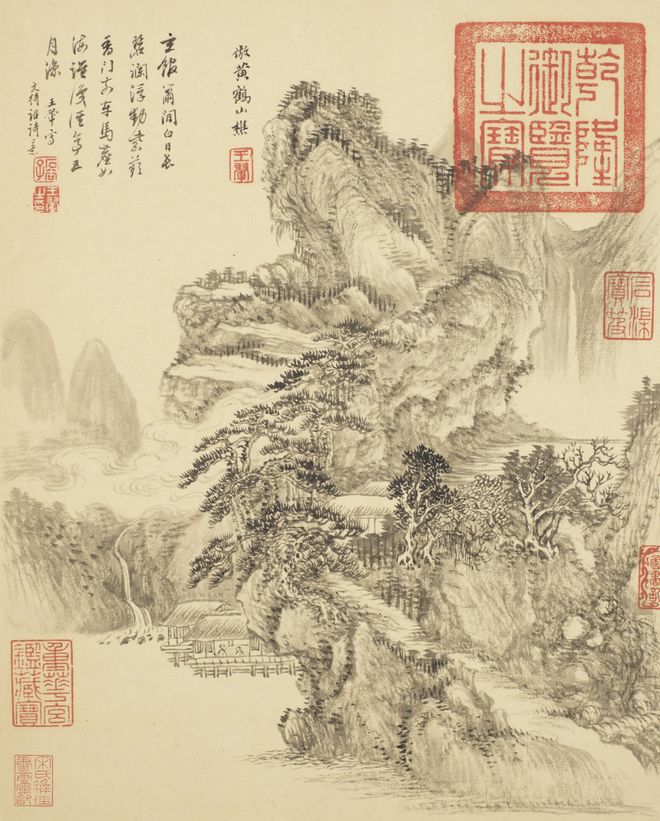王翚晚年仿古山水册，笔底时有新意 名人名家 第1张