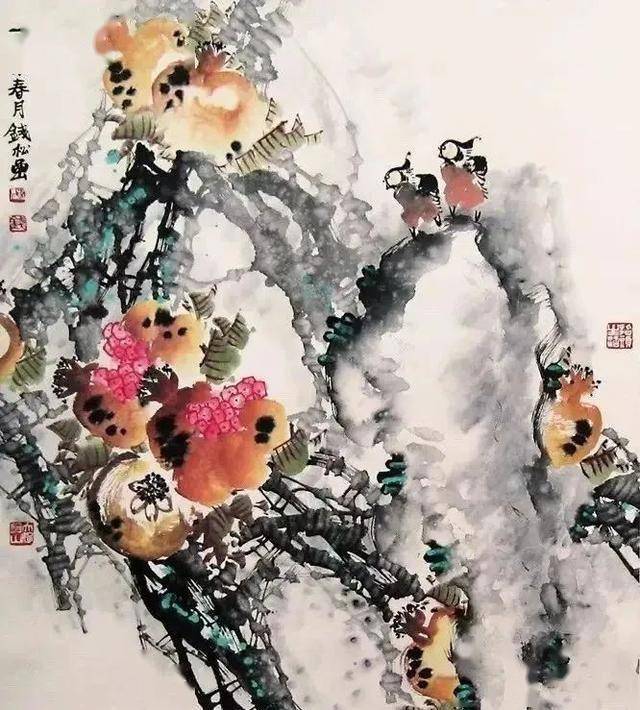 钱松喦的花鸟画，别有情趣！ 名人名家 第4张