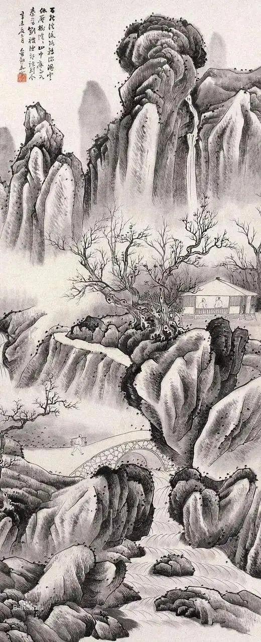 俞剑华山水画，笔墨苍劲，意境悠远 名人名家 第15张