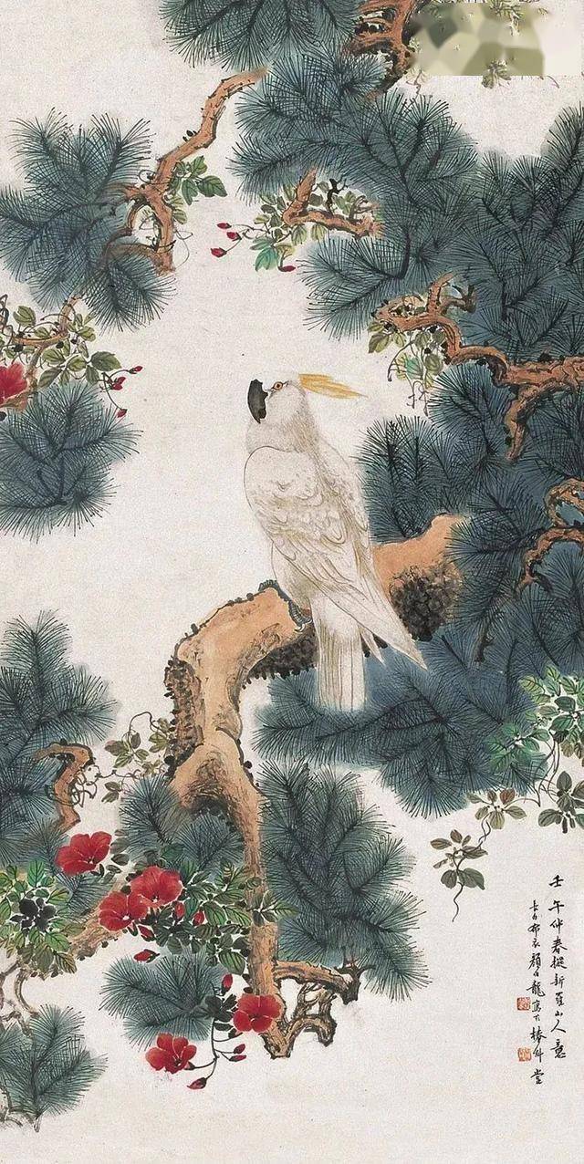 颜伯龙花鸟画艺术：工写交融下的自然之美与情感共鸣 名人名家 第23张