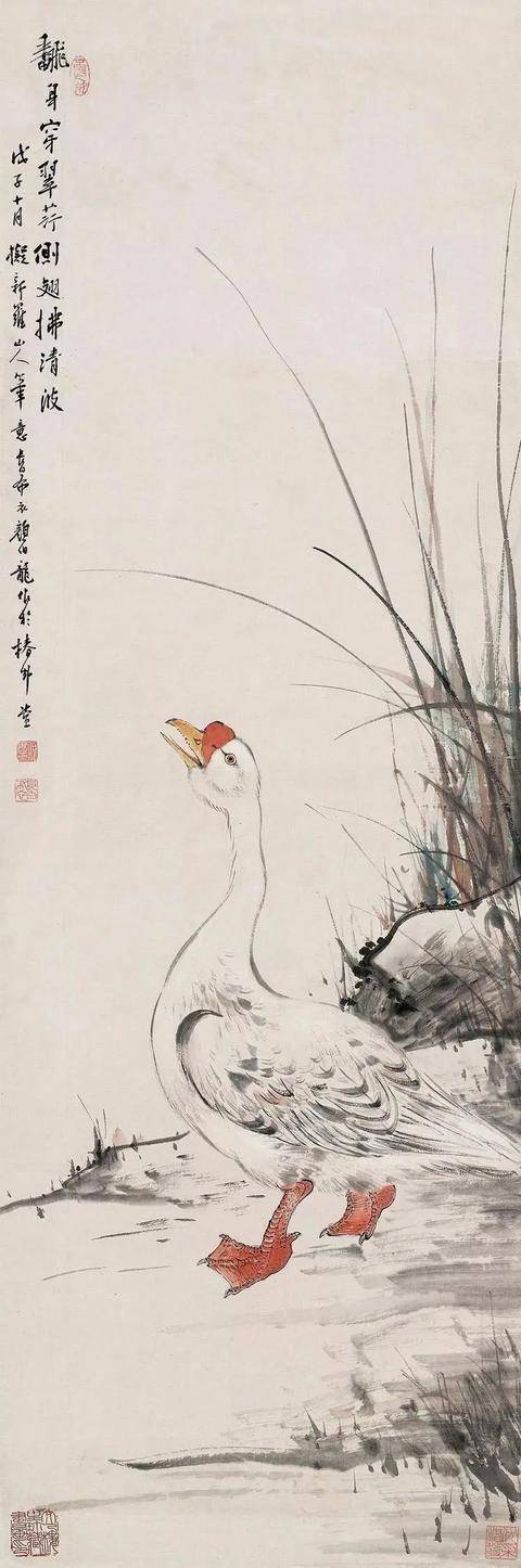 颜伯龙花鸟画艺术：工写交融下的自然之美与情感共鸣 名人名家 第72张