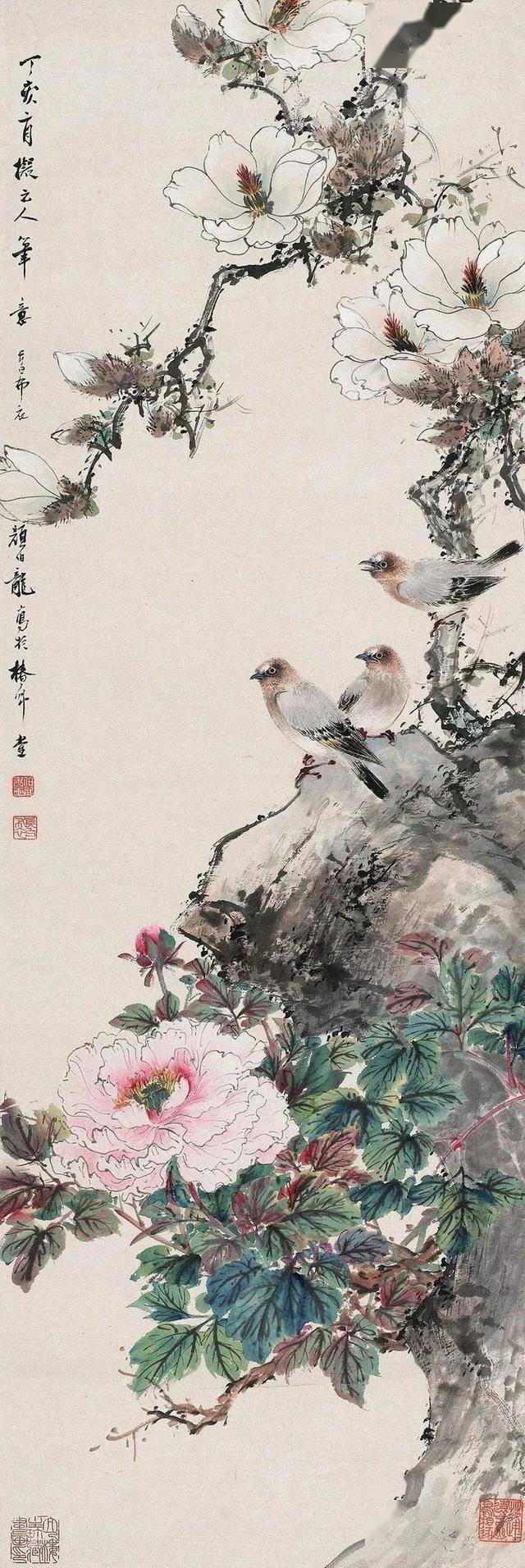 颜伯龙花鸟画艺术：工写交融下的自然之美与情感共鸣 名人名家 第86张