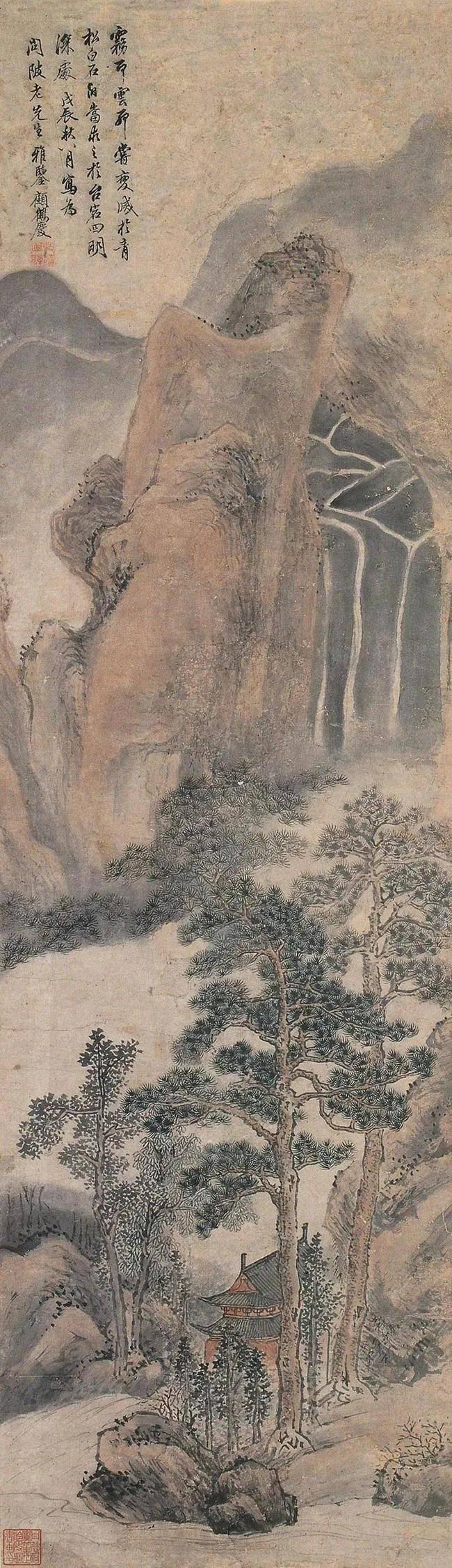 清代顾鹤庆山水画︱笔墨清逸，尽显文人情怀 名人名家 第25张