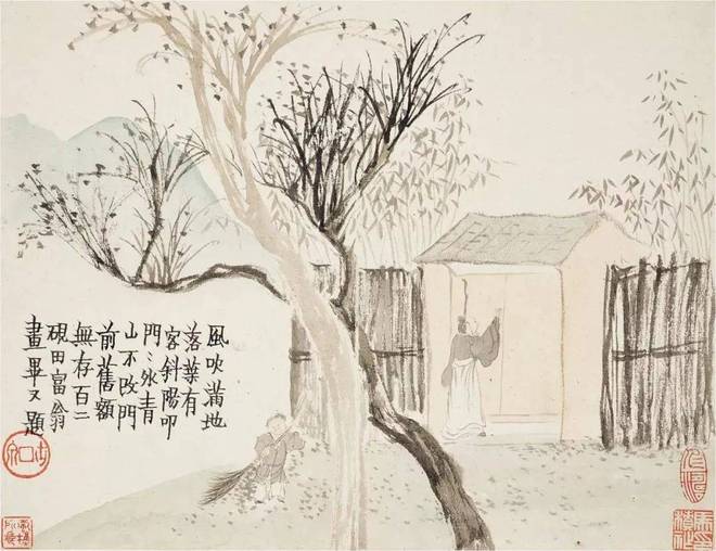 清代画家金农的小品人物画,好童真 名人名家 第9张