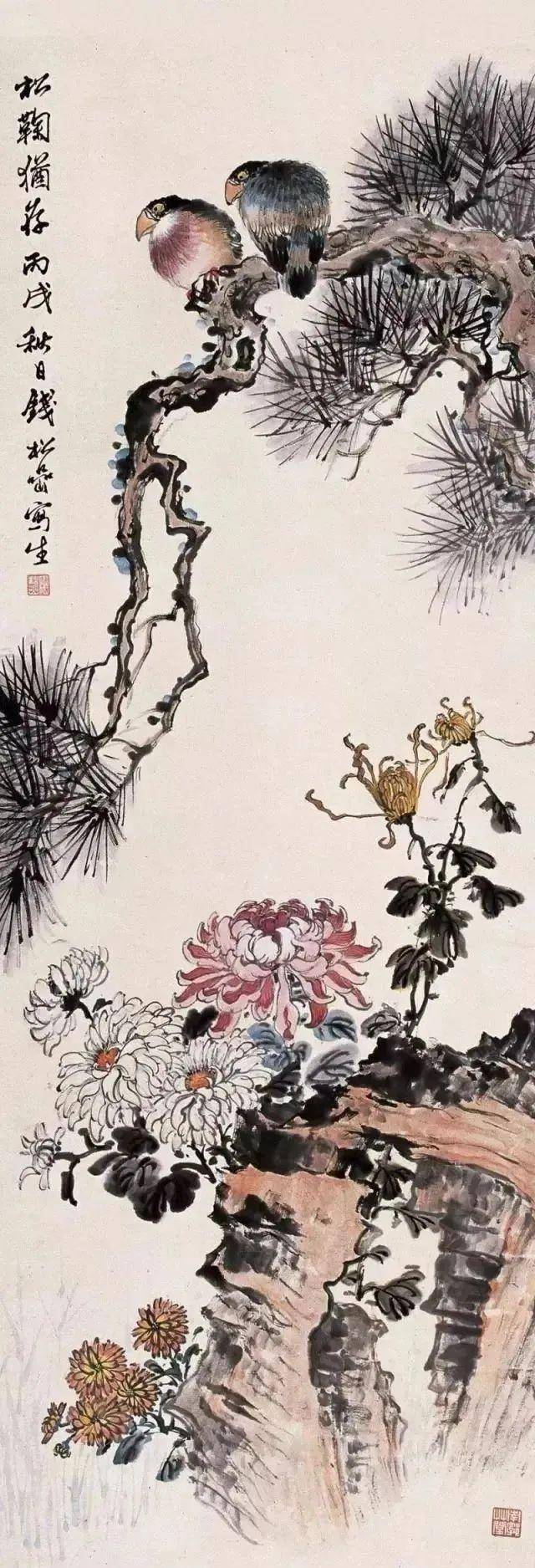 钱松喦的花鸟画，别有情趣！ 名人名家 第3张