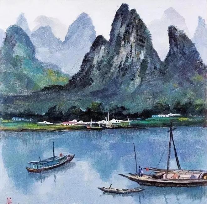 吴冠中笔下的小船，意境深远 名人名家 第25张