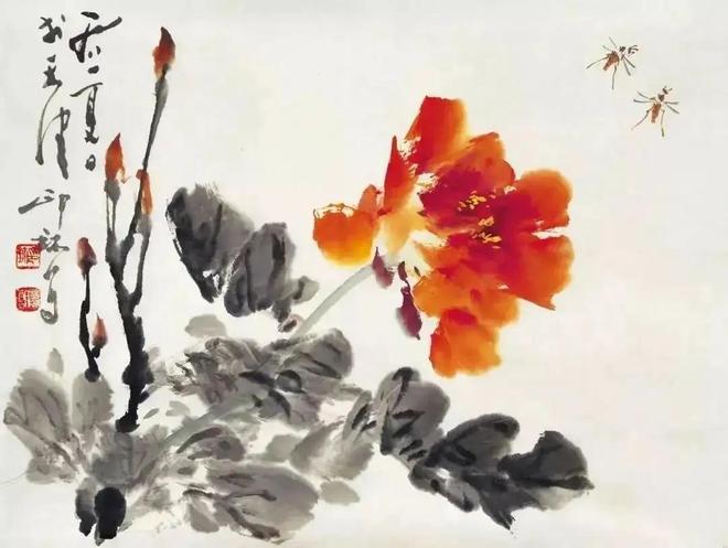 萧朗写意富贵牡丹，清新明快！ 名人名家 第39张