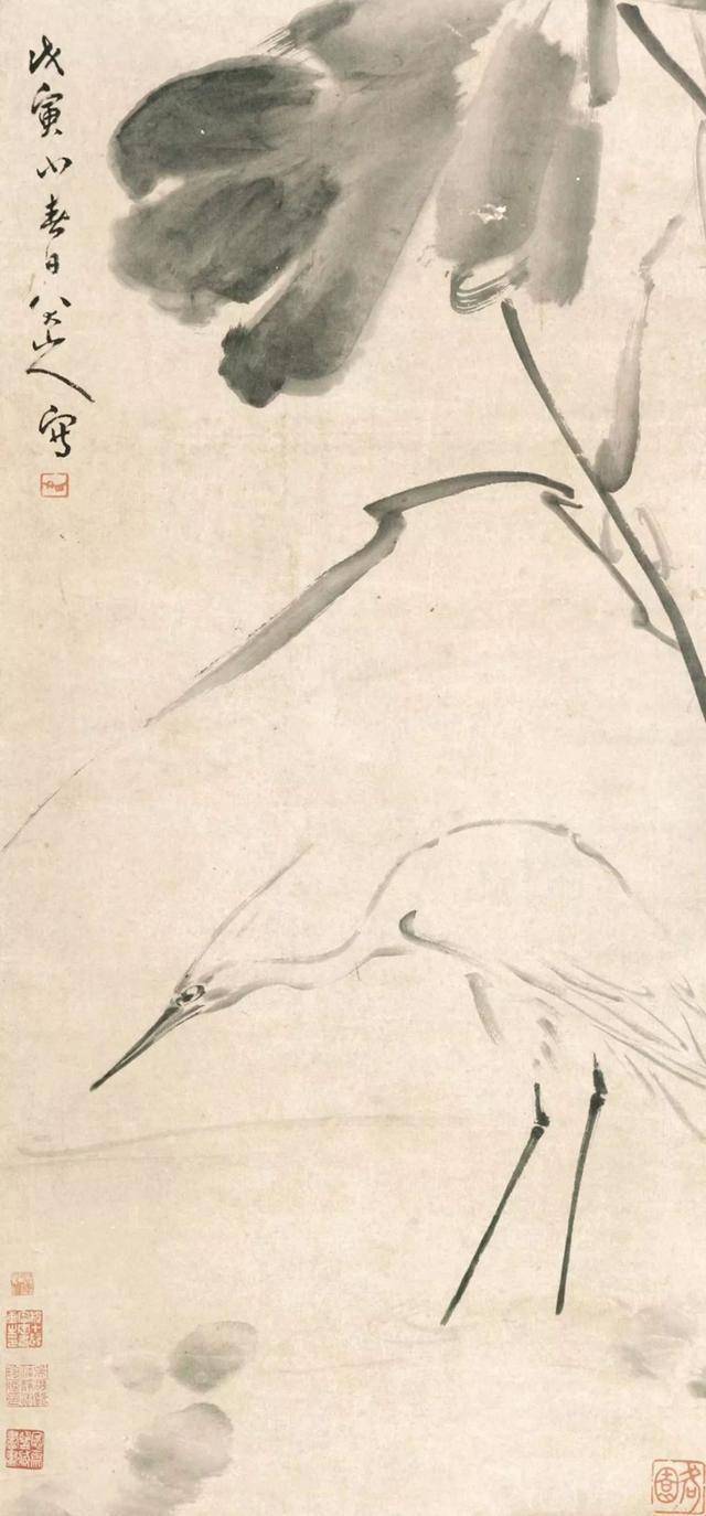 八大山人花鸟：面貌独特，笔墨取胜！ 名人名家 第16张