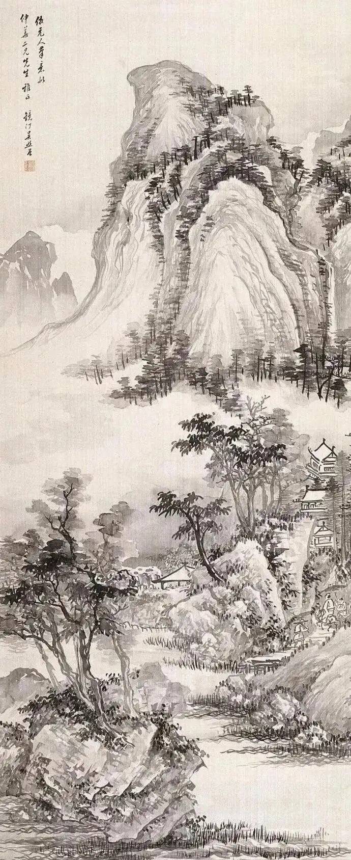 清新雅致,意境幽远的吴镜汀先生山水画作品 名人名家 第9张