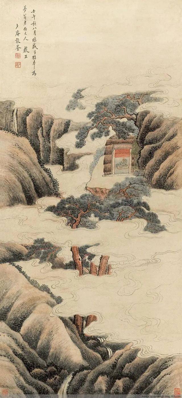 清代张崟山水画作品 名人名家 第2张