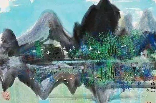 “画坛鬼才”黄永玉的山水画，别有趣味！ 名人名家 第7张