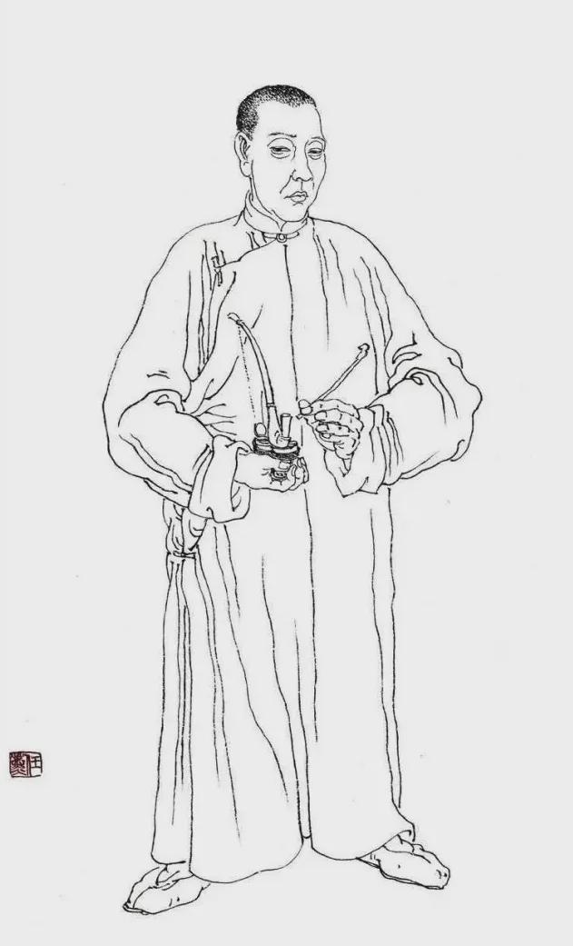 任薰：水浒人物画 名人名家 第1张