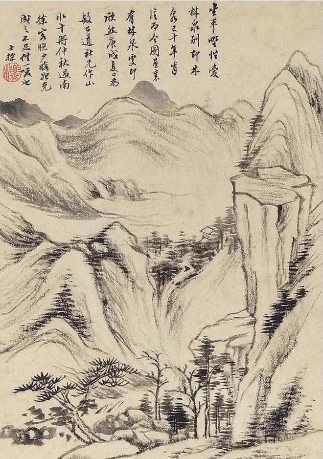 查士标画山水，用笔疏简，意境清旷 名人名家 第10张