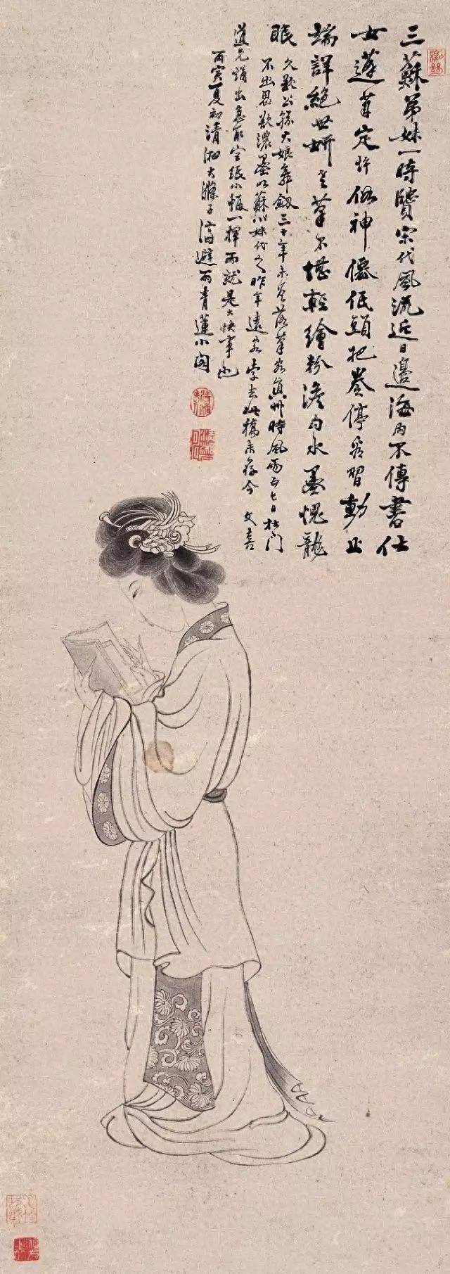 石涛人物画：笔墨精湛，意境深远 名人名家 第1张