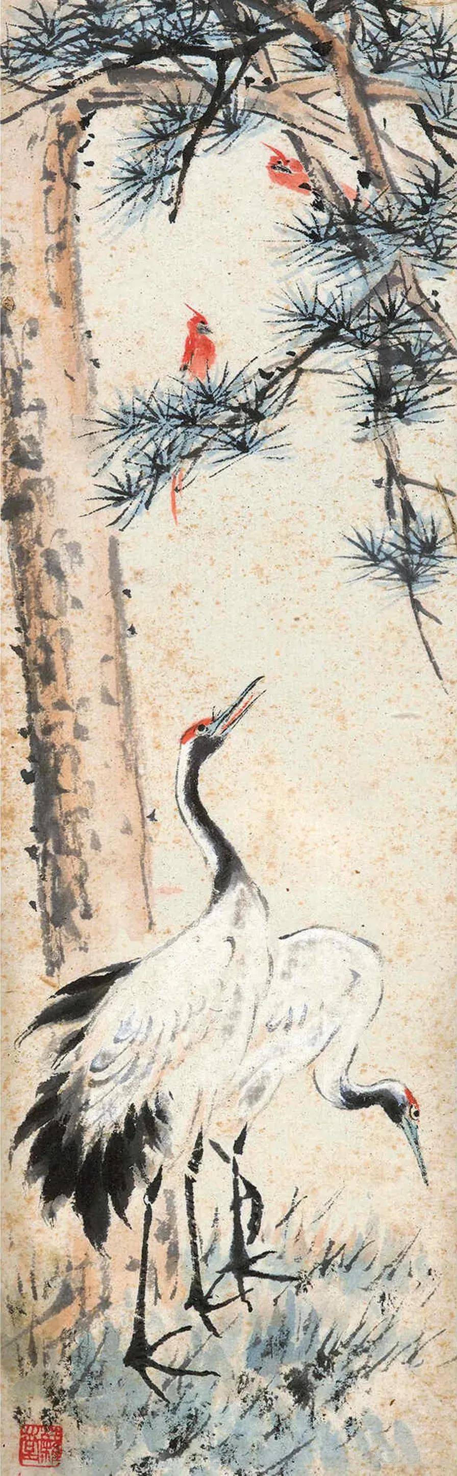 王雪涛花鸟十二条屏：清新活泼、生意盎然！ 名人名家 第10张