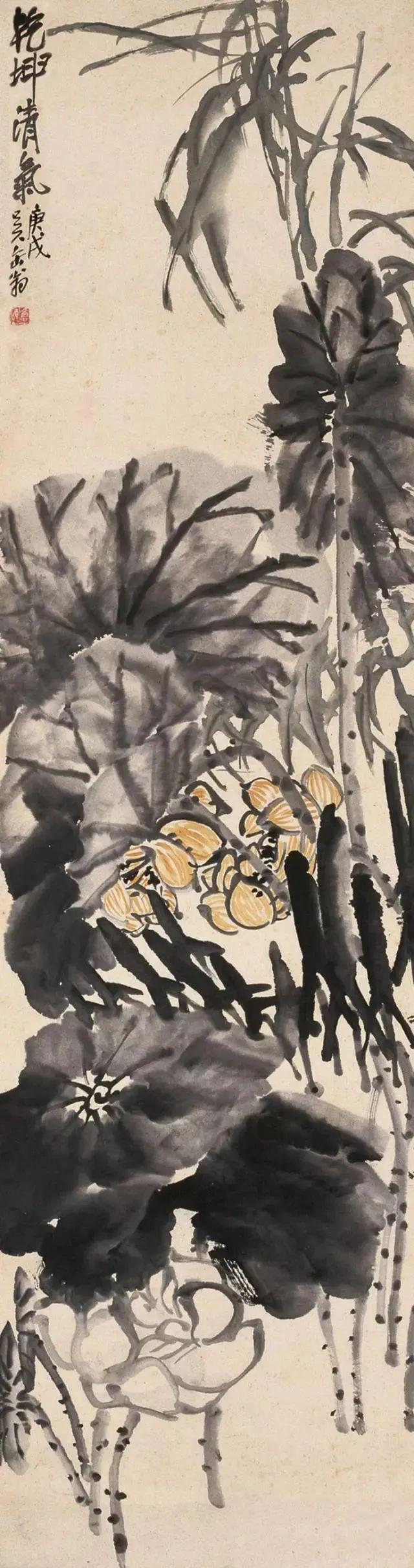 吴昌硕：画荷最忌呆黑 名人名家 第11张