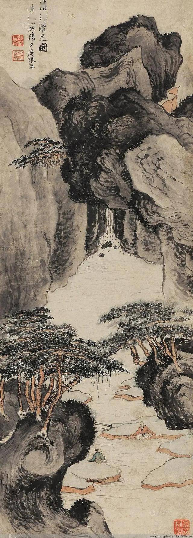 清代张崟山水画作品 名人名家 第25张