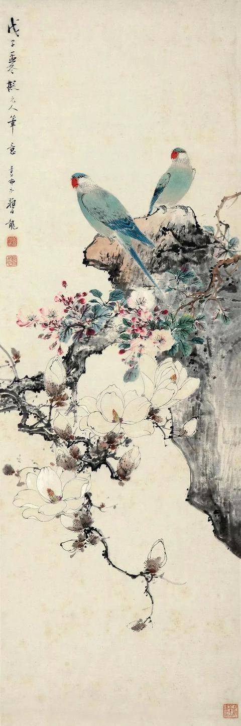 颜伯龙花鸟画艺术：工写交融下的自然之美与情感共鸣 名人名家 第76张